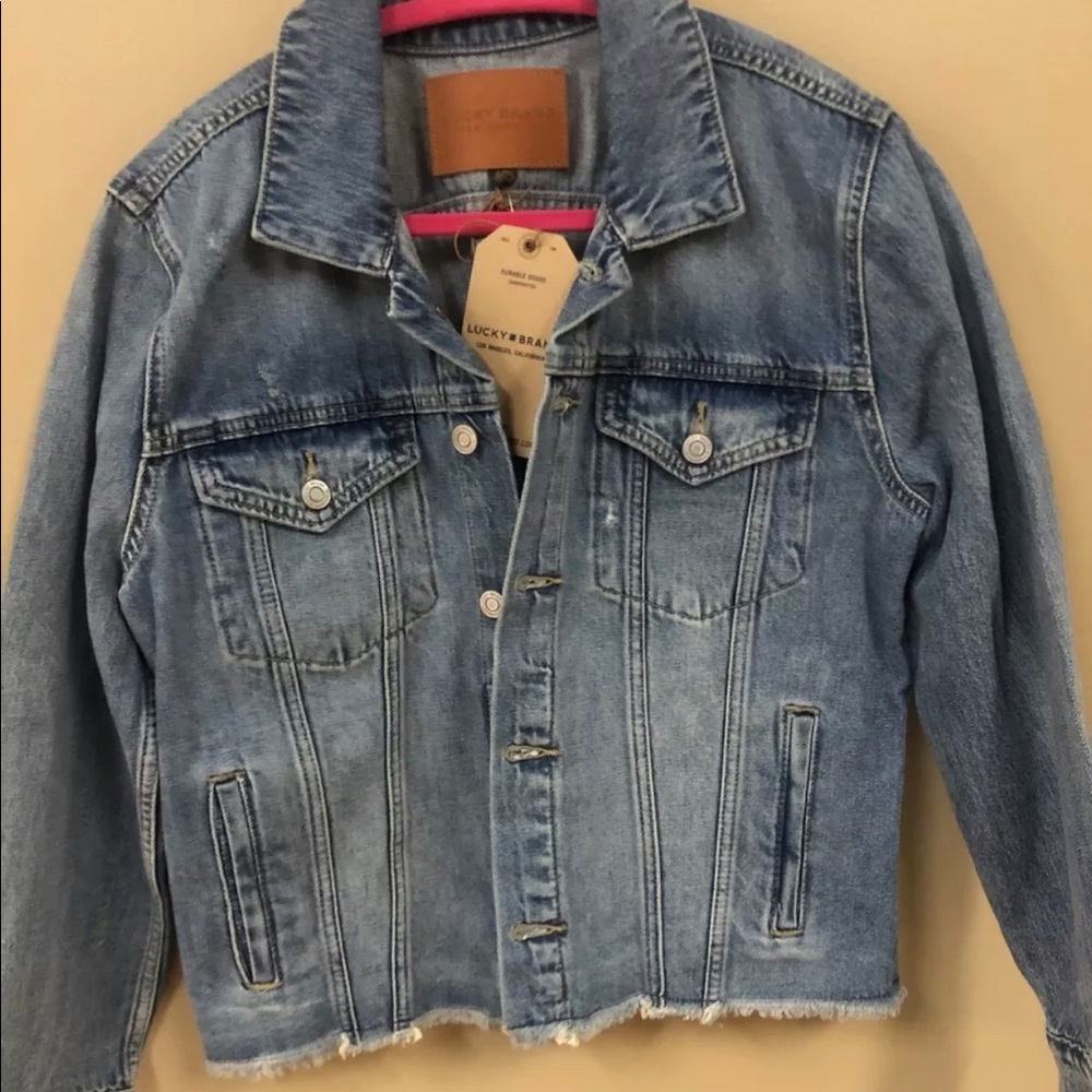 NWT Lucky Brand Denim Jacket sz L